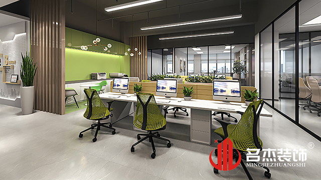 開放辦公區(qū)域設計效果