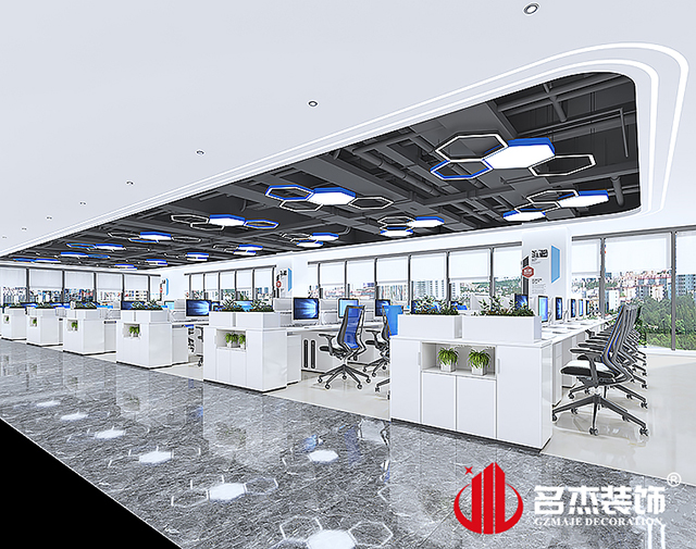 開(kāi)放辦公區(qū)域設(shè)計(jì)效果