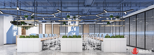 開放辦公設(shè)計效果