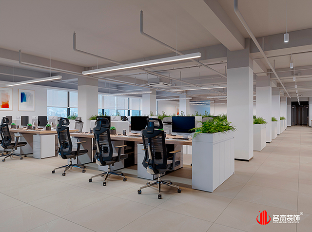 開(kāi)放辦公區(qū)設(shè)計(jì)效果